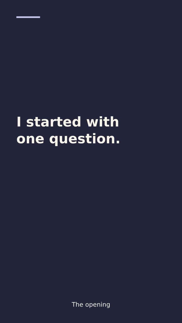 Opening scene of the founder story template